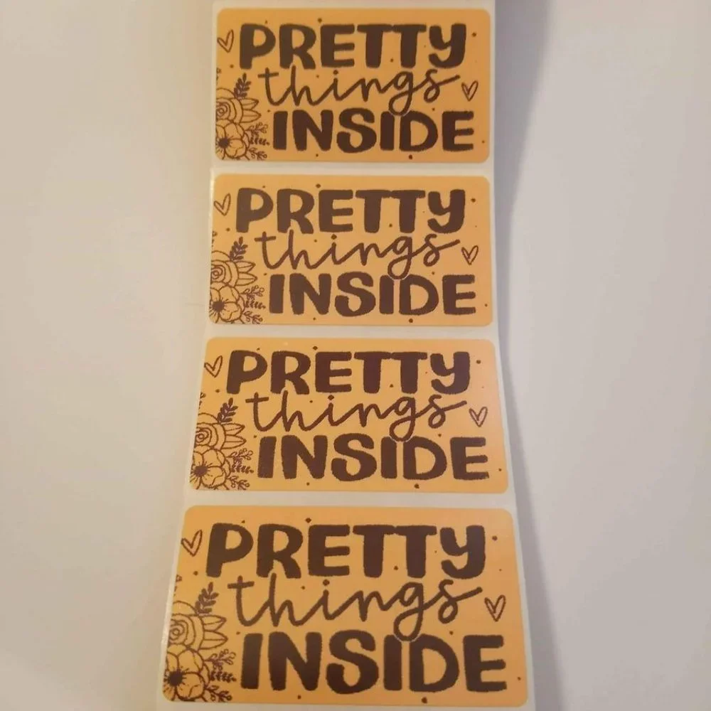 💙100 Pretty Things Inside Shipping Labels Thermal Package Stickers 2.25